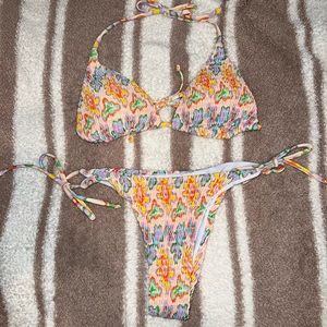 Printed String Bikini